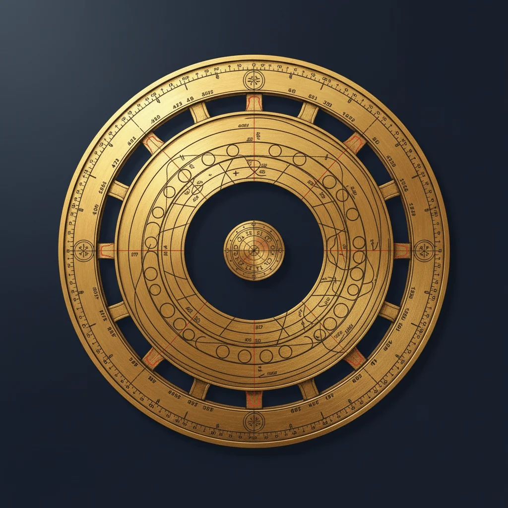 Astrolabe achevé, représentant la phase de réalisation