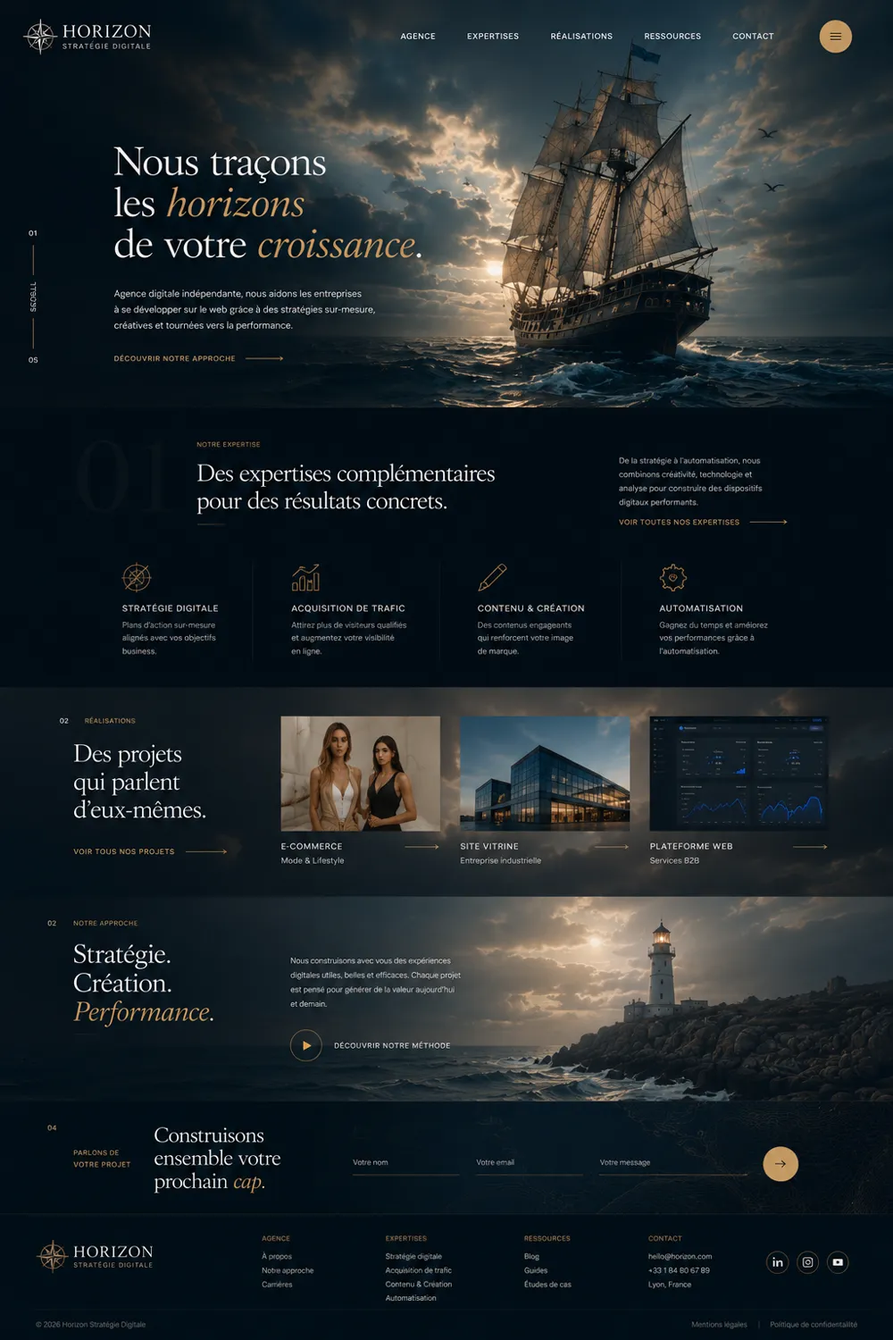 Exemple de site conçu sur mesure par Webidacte